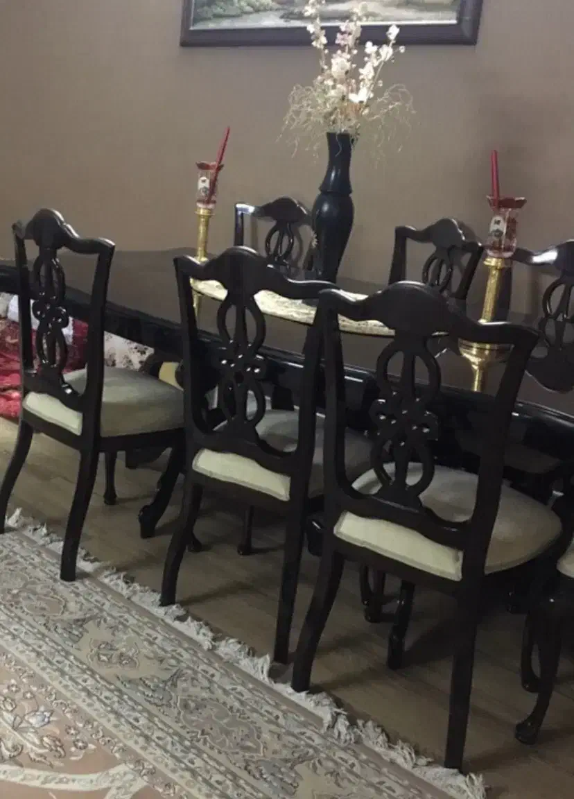 میز ناهار خوری ۸ نفره چوب راش ترکیه|مبلمان خانگی و میز عسلی|قم, صفاشهر|دیوار