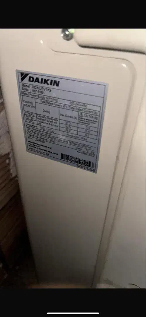 یک عدد داکت اسپیلت در حد نو با کوئل آب گرم و کنترل|کولر گازی و فن‌کوئل|تهران, نظام‌آباد|دیوار