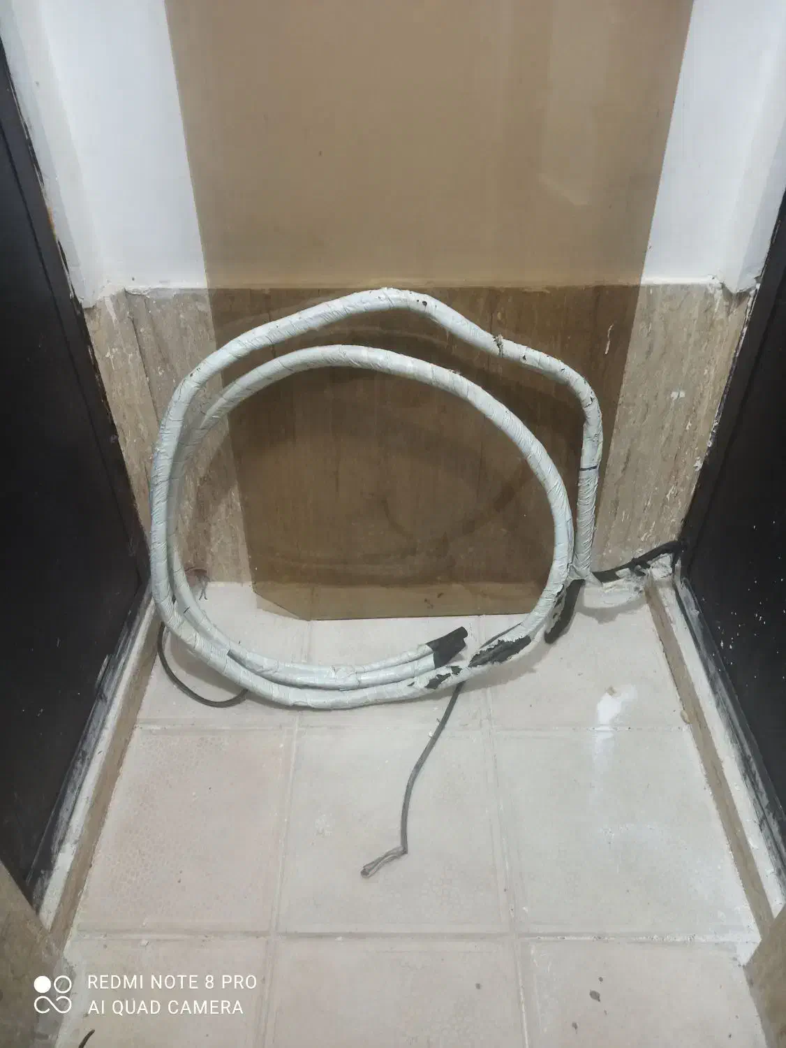 لوله مسی کولر گازی با کابل و گاز تک شعله آک|کولر گازی و فن‌کوئل|مشهد, حضرت حجت|دیوار