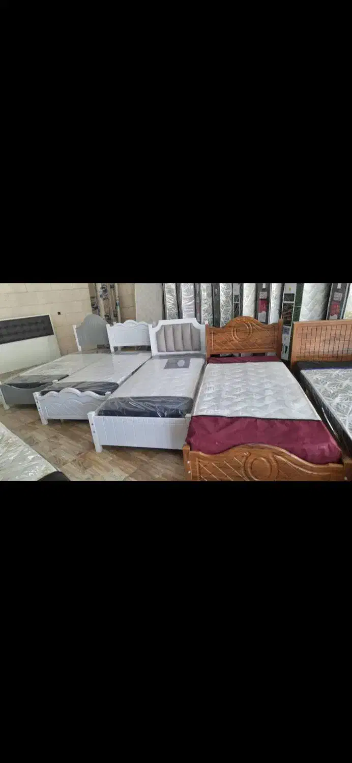 تخت با تشک باهم نو۷تومان|تخت و سرویس خواب|کومله, |دیوار