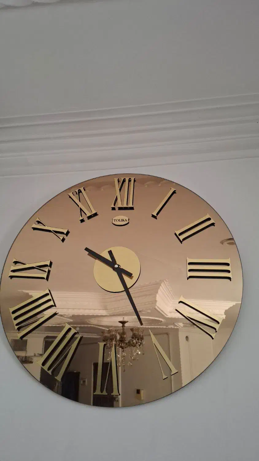 ساعت آینه ای .|ساعت دیواری و تزئینی|رفسنجان, |دیوار