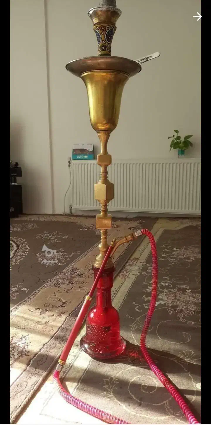 قلیان برنجی|صنایع دستی و سایر لوازم تزئینی|پرند, فاز ۶|دیوار