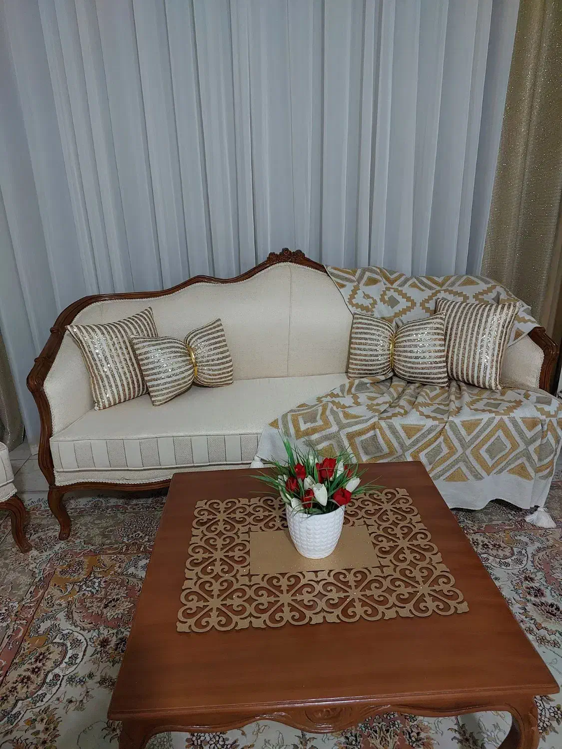 کوسن و رومیزی و شال|پرده، رانر، رومیزی|گرمدره, |دیوار