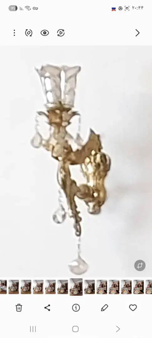 شمعدان دیوار کوب برنز|لوستر و چراغ آویز|پردیس, فاز ۸|دیوار