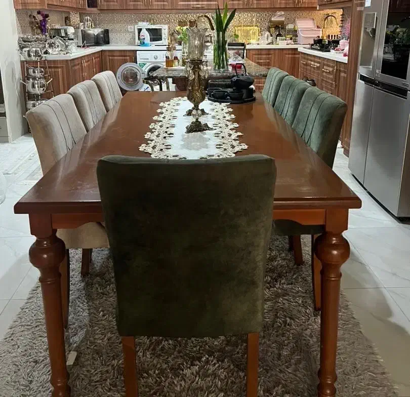 میز ناهار خوری (۸نفره)|میز و صندلی غذاخوری|محمدشهر, همایون ویلا|دیوار