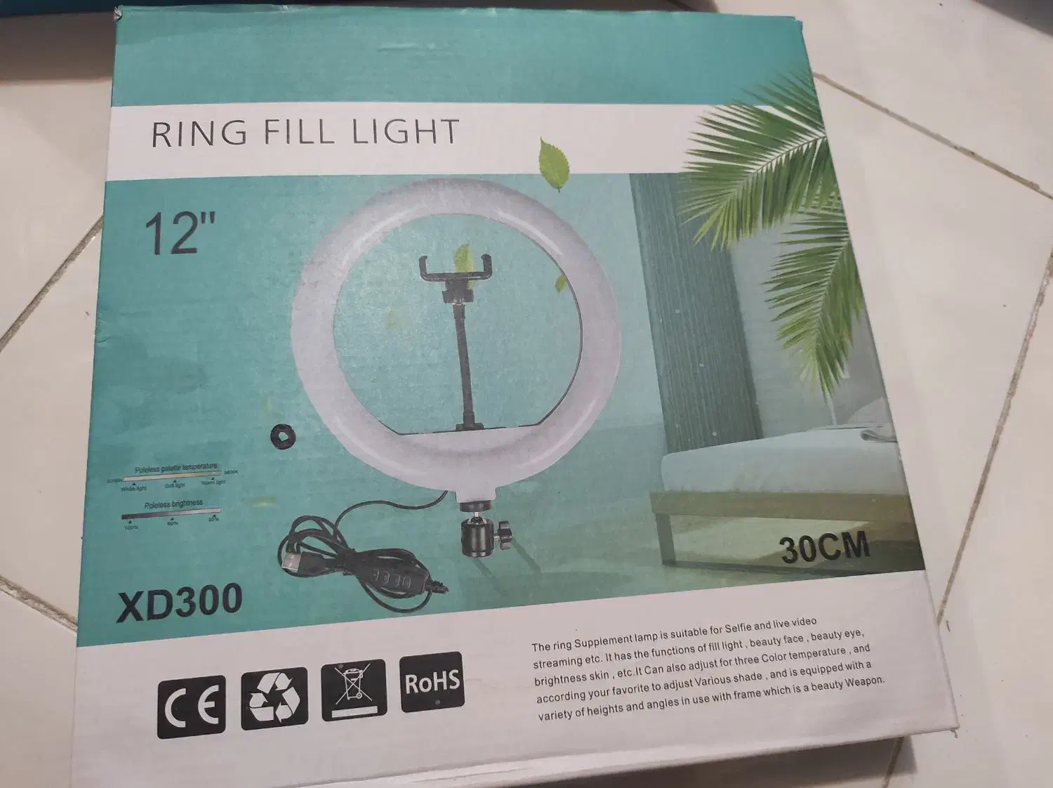 رینگ لایت عکاسی بدون پایه|دوربین عکاسی و فیلمبرداری|ایلام, |دیوار