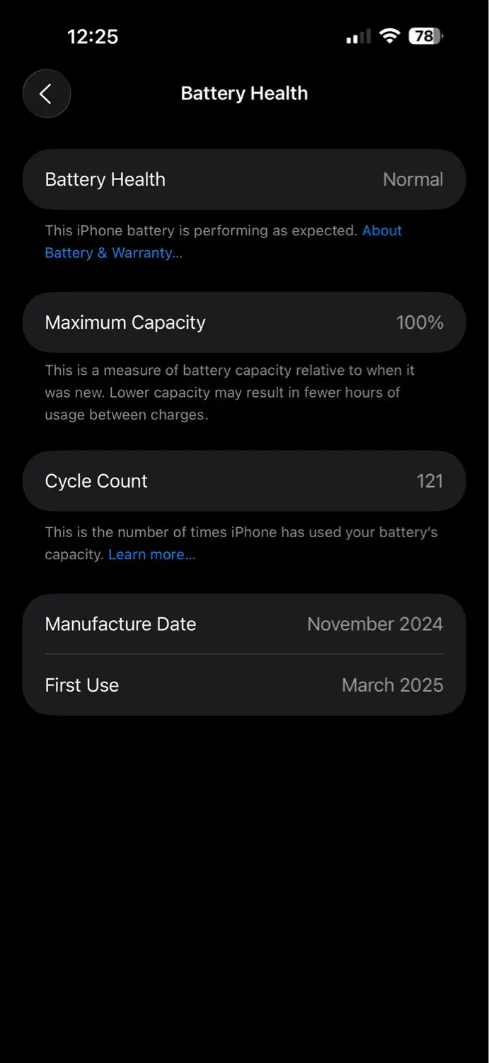 ایفون ۱۶ پرومکس ۲۵۶ بدون نقطه و خش باطری ۱۰۰|موبایل|اصفهان, ملکشهر|دیوار