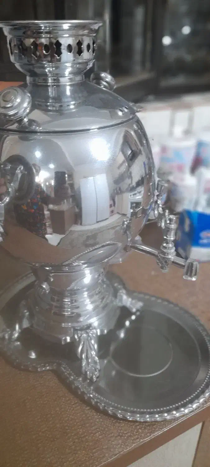 سماور ۶لیتری تمیز در حد نو|سماور، چای‌ساز، قهوه‌ساز|شهریار, شهریار|دیوار