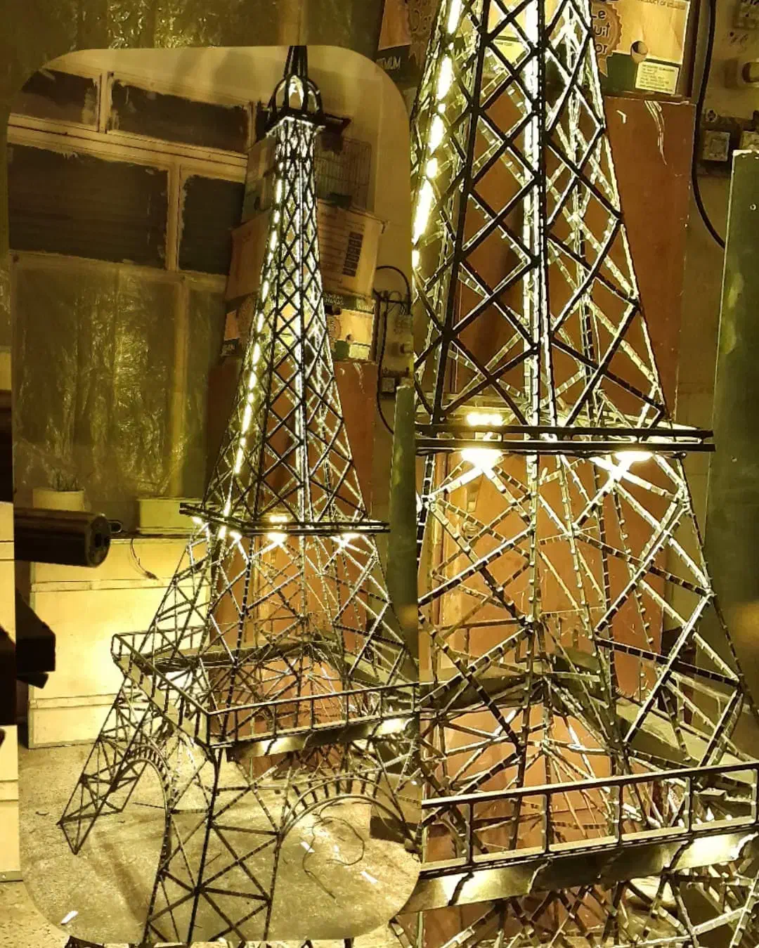 مجسمه برج ایفل فلزی|مجسمه، تندیس، ماکت|تبریز, |دیوار