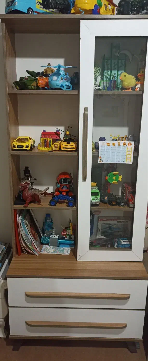 سرویس خواب کودک تخت،ویترین|تخت و سرویس خواب|ملارد, |دیوار