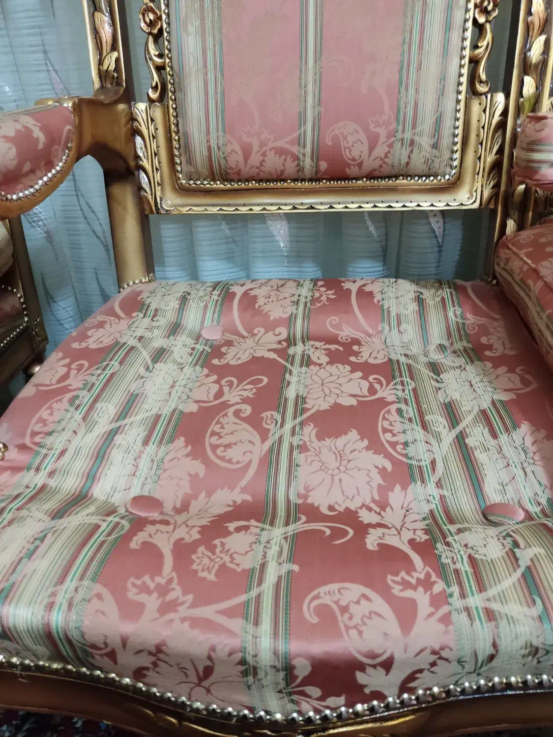 مبل17نفرهشاهنشین چوب کنده کاری دست نشیمنها پر قو|مبلمان خانگی و میز عسلی|سهند, |دیوار