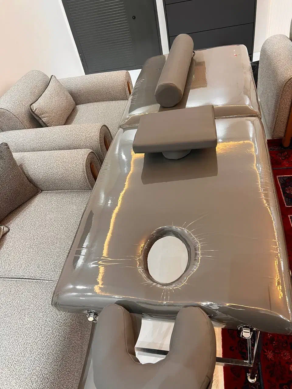 تخت ماساژ پروتابل (قابل حمل) ، هیتر و پک سنگ داغ|آرایشی، بهداشتی، درمانی|مشهد, راهنمایی|دیوار