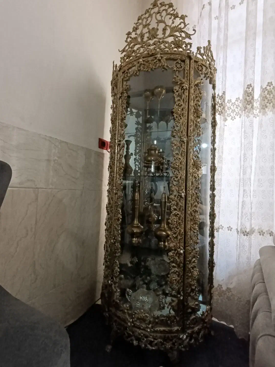 بوفه نیم گرد منبت سیلور|بوفه، ویترین، کنسول|سیرجان, |دیوار