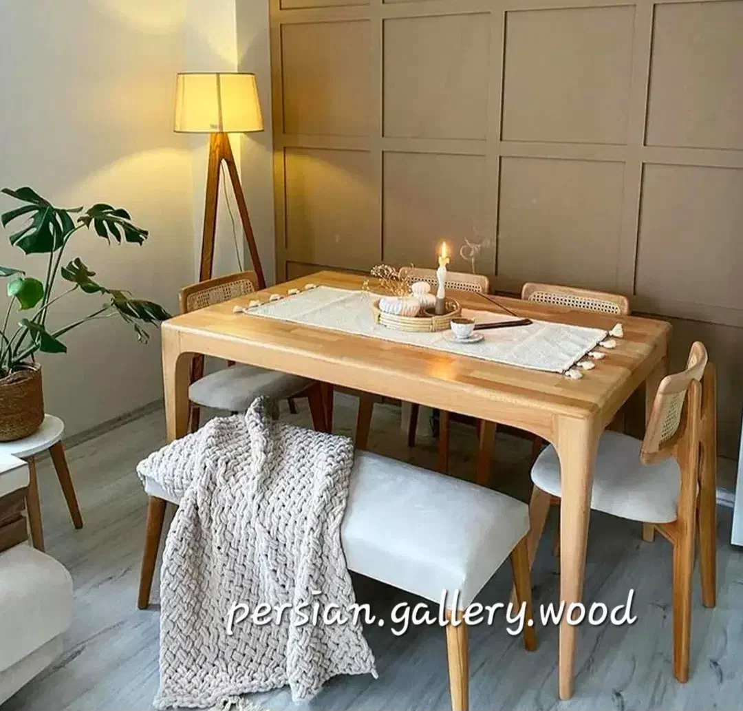 ارغوان میز ناهار خوری سبکِ کرکره ای ژینا|میز و صندلی غذاخوری|تهران, مینیسیتی (شهرک نفت)|دیوار