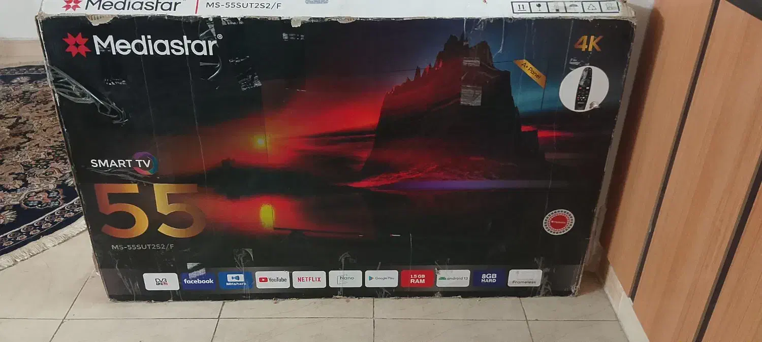 تلویزیون وارداتی مدیا استار ۵۵ اینچ اندروید|تلویزیون و پروژکتور|مشهد, نوید|دیوار