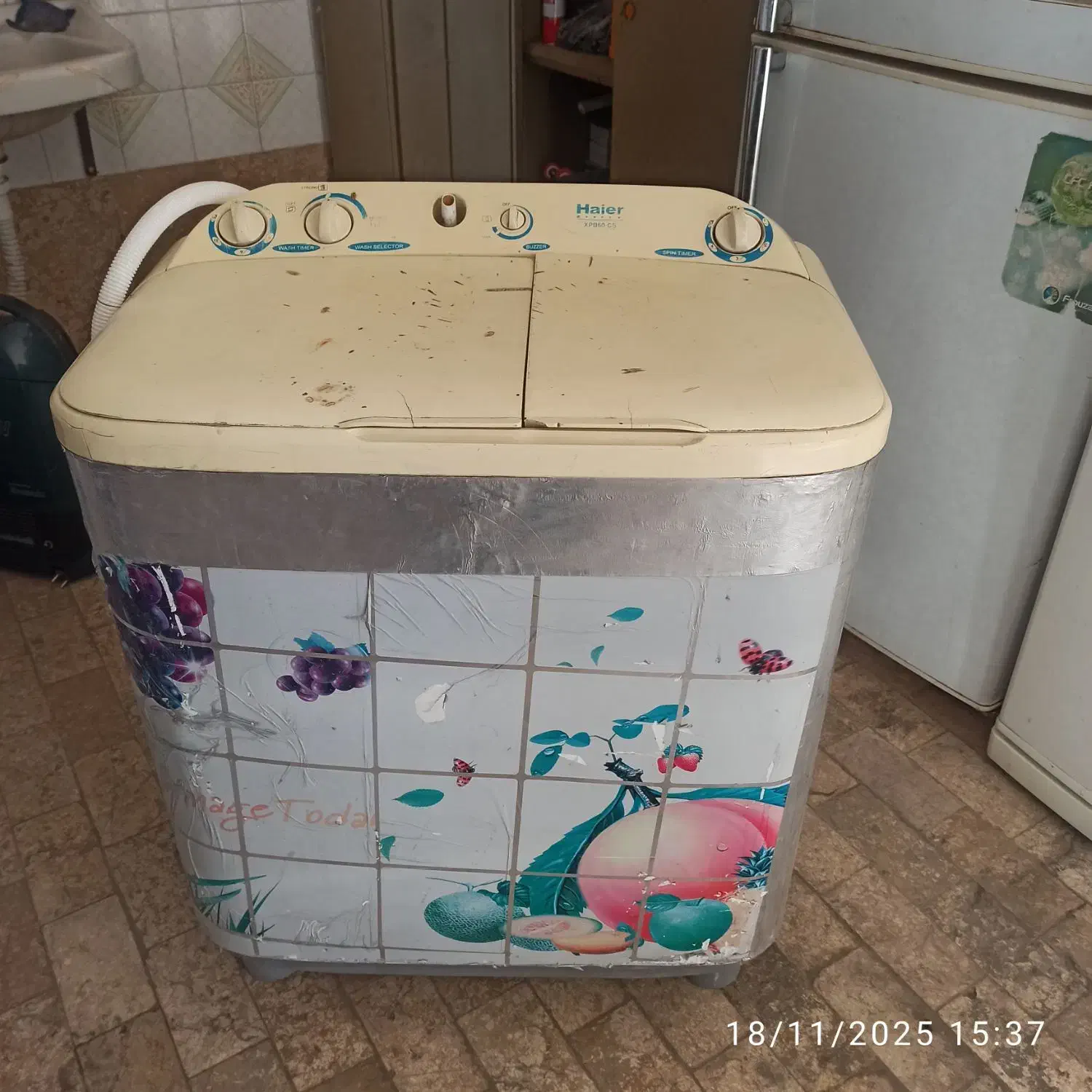 لباسشویی دوقلو هایر|ماشین لباسشویی و خشک‌کن لباس|فرخ‌شهر, |دیوار