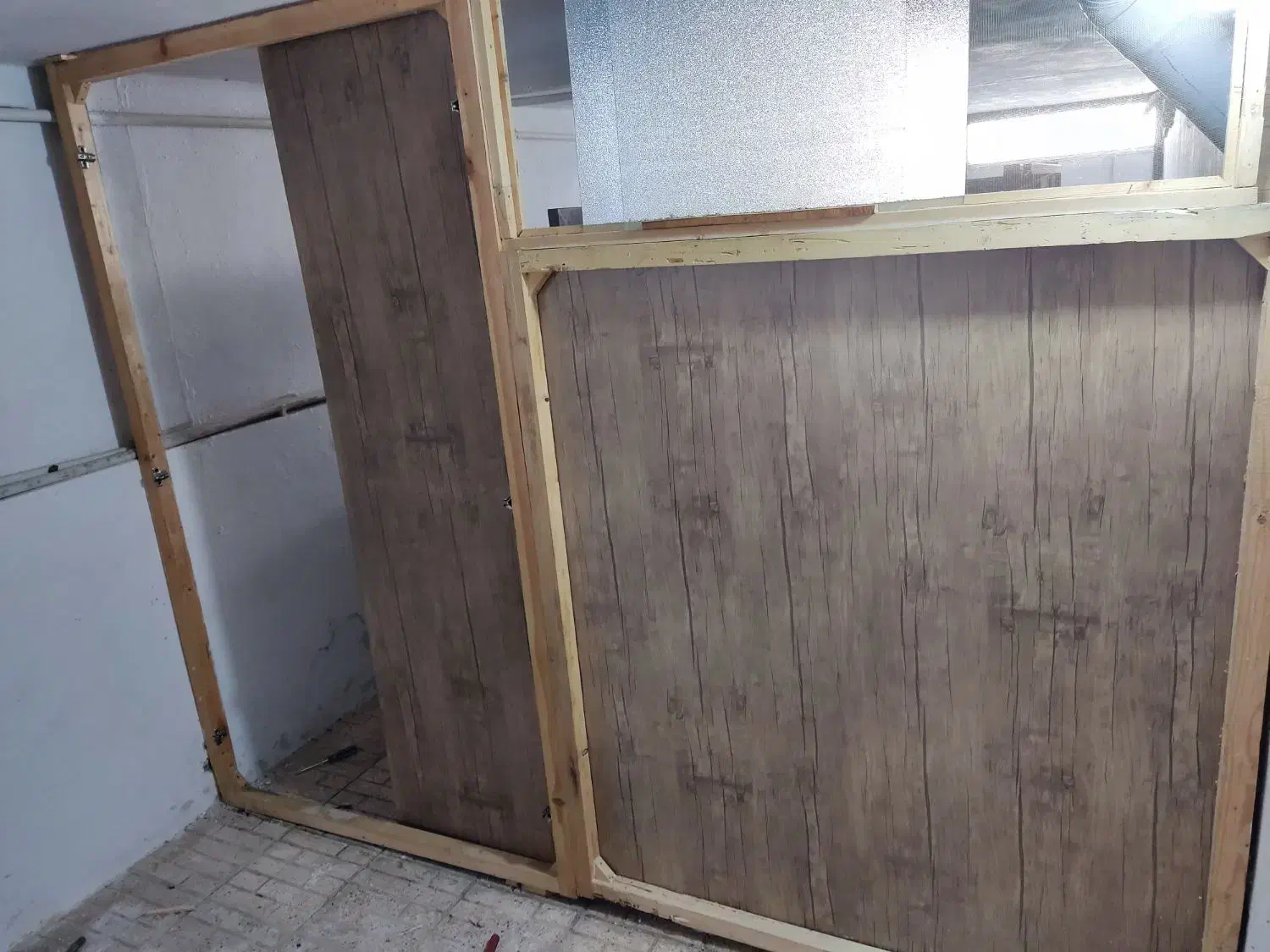 درب چوبی پارکینگ|مصالح و تجهیزات ساختمان|رشت, حمیدیان|دیوار