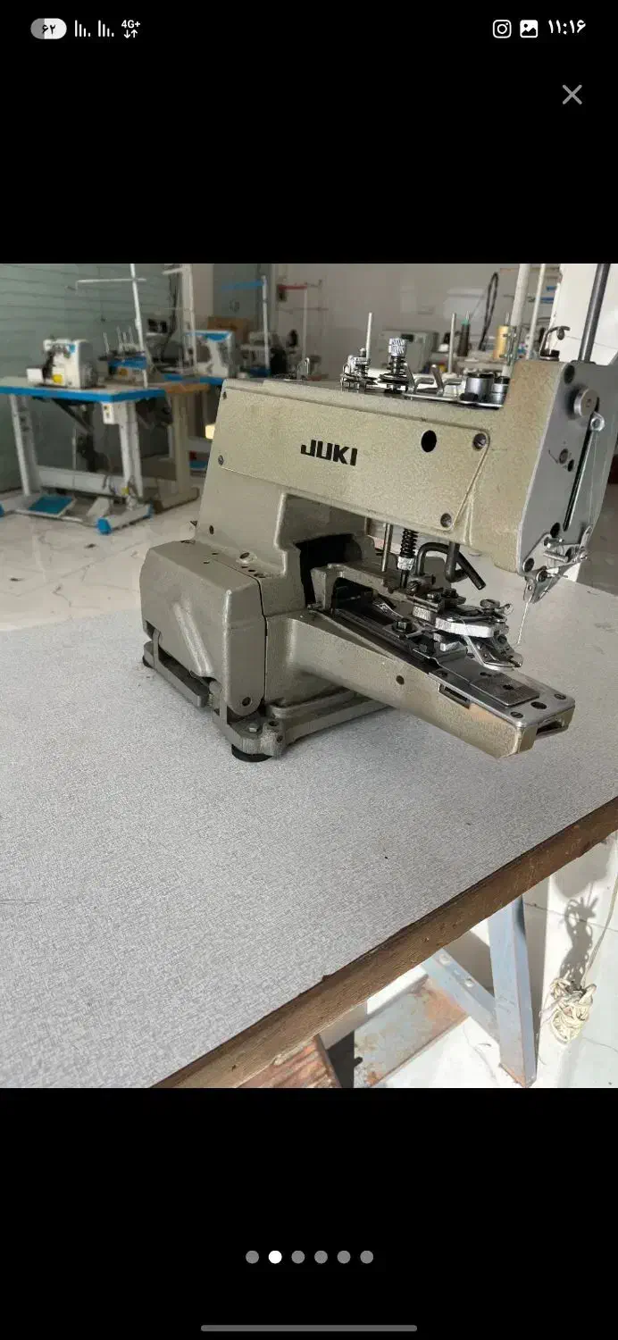 چرخ خیاطی صنعتی دکمه دوز ژوکی ژاپن|چرخ خیاطی و ریسندگی|تهران, امام زاده عبدالله|دیوار