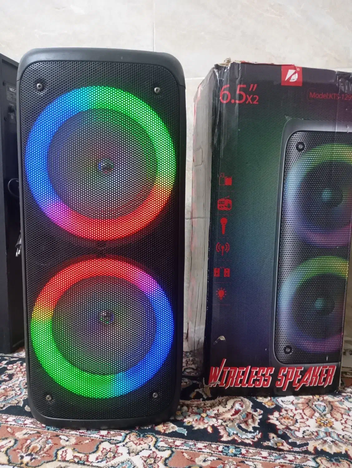 اسپیکر شارژی نیم متری.دوباند.6.5اینچ|پخشکننده همراه|رفسنجان, |دیوار