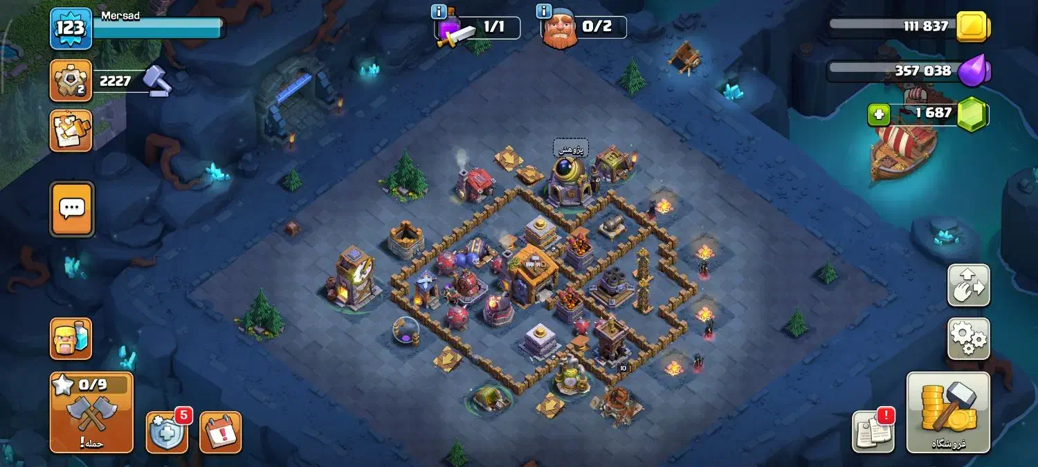 پنج عدد اکانت کلش یجا ۳۰۰|کنسول، بازی ویدئویی و آنلاین|اسلام‌شهر, شهرک مفیدی|دیوار