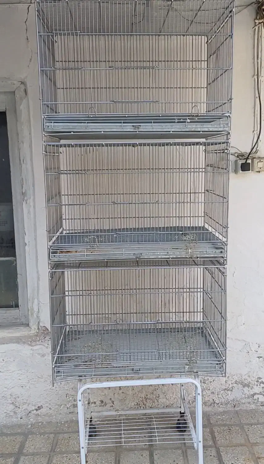 قفس ۳ خان طوطی مرغ عشق|لوازم جانبی حیوانات|بابل, |دیوار