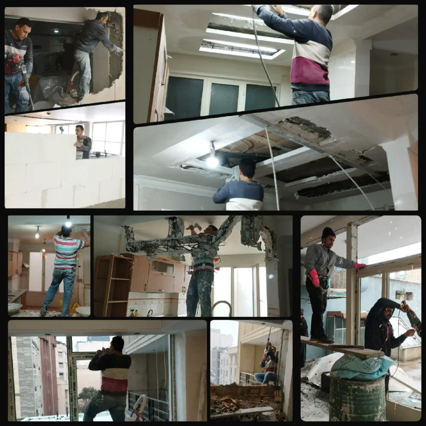 گچکاری تخریب بنایی بازسازی نارمک ونک نیاوران تجریش|خدمات پیشه و مهارت|تهران, پاسداران|دیوار