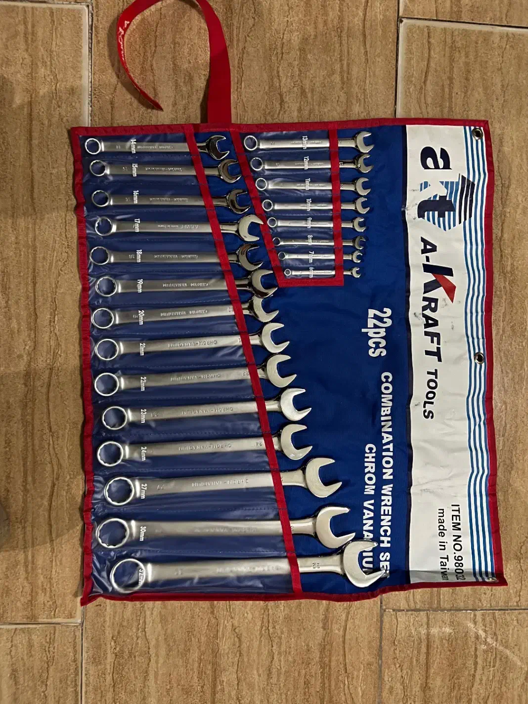 ست ۲۲تایی آچار به سر تخت یه سر رینگی|ابزارآلات|رودسر, |دیوار