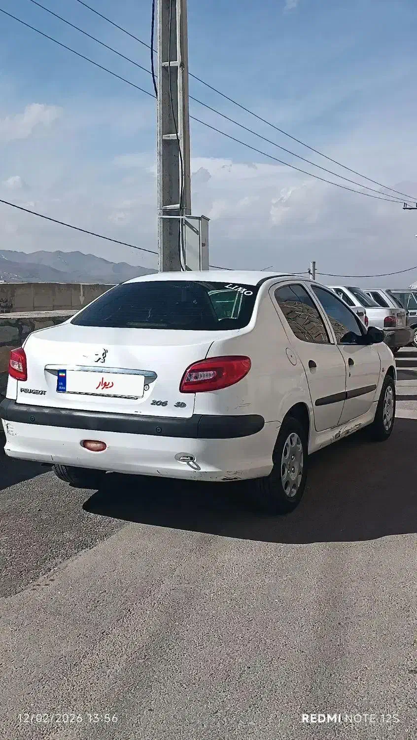 ۲۰۶sd مدل ۹۳ v8|خودرو سواری و وانت|همدان, |دیوار