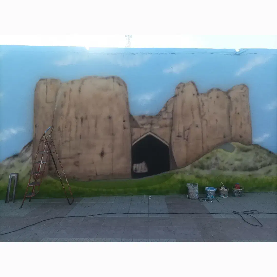 نقاشی دیواری و خطاطی و تبلیغات و دیوار نویسی|خدمات پیشه و مهارت|داراب, |دیوار
