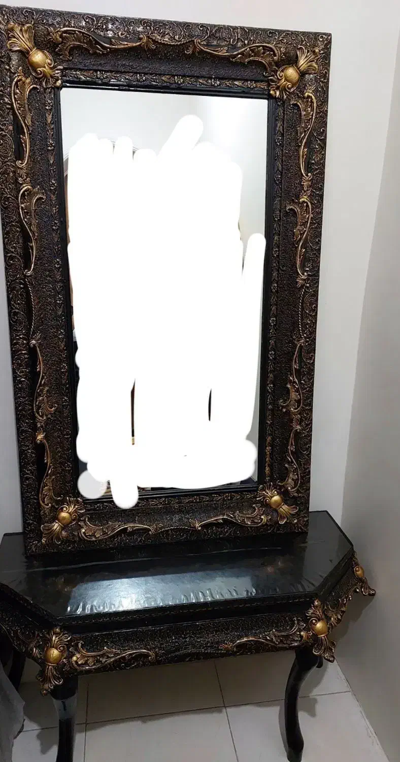 آیینه و میز|بوفه، ویترین، کنسول|تهران, والفجر (افسریه)|دیوار