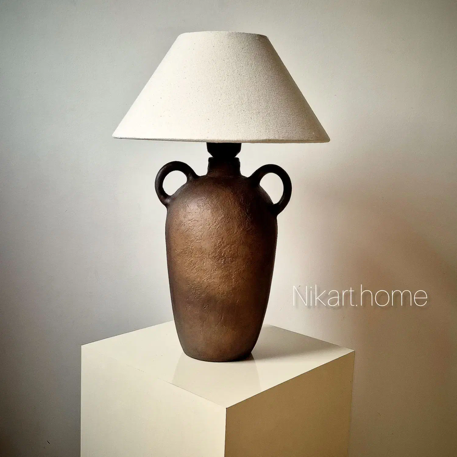 آباژور سفالی پتینه|چراغ خواب و آباژور|تهران, جوانمردان (اندیشه)|دیوار