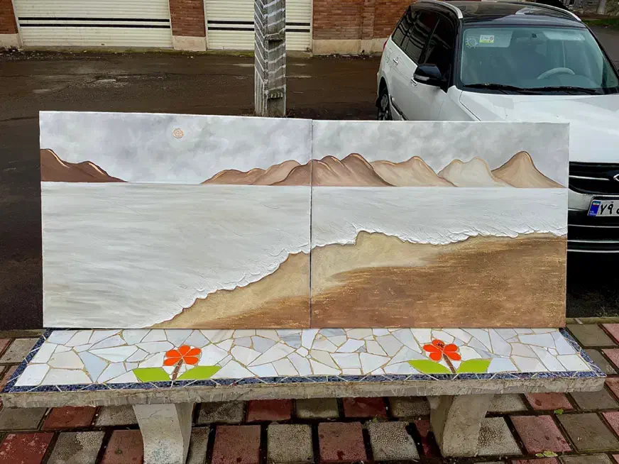 سه لت در طرح های متفاوت|تابلو، نقاشی، عکس|رشت, معلم|دیوار