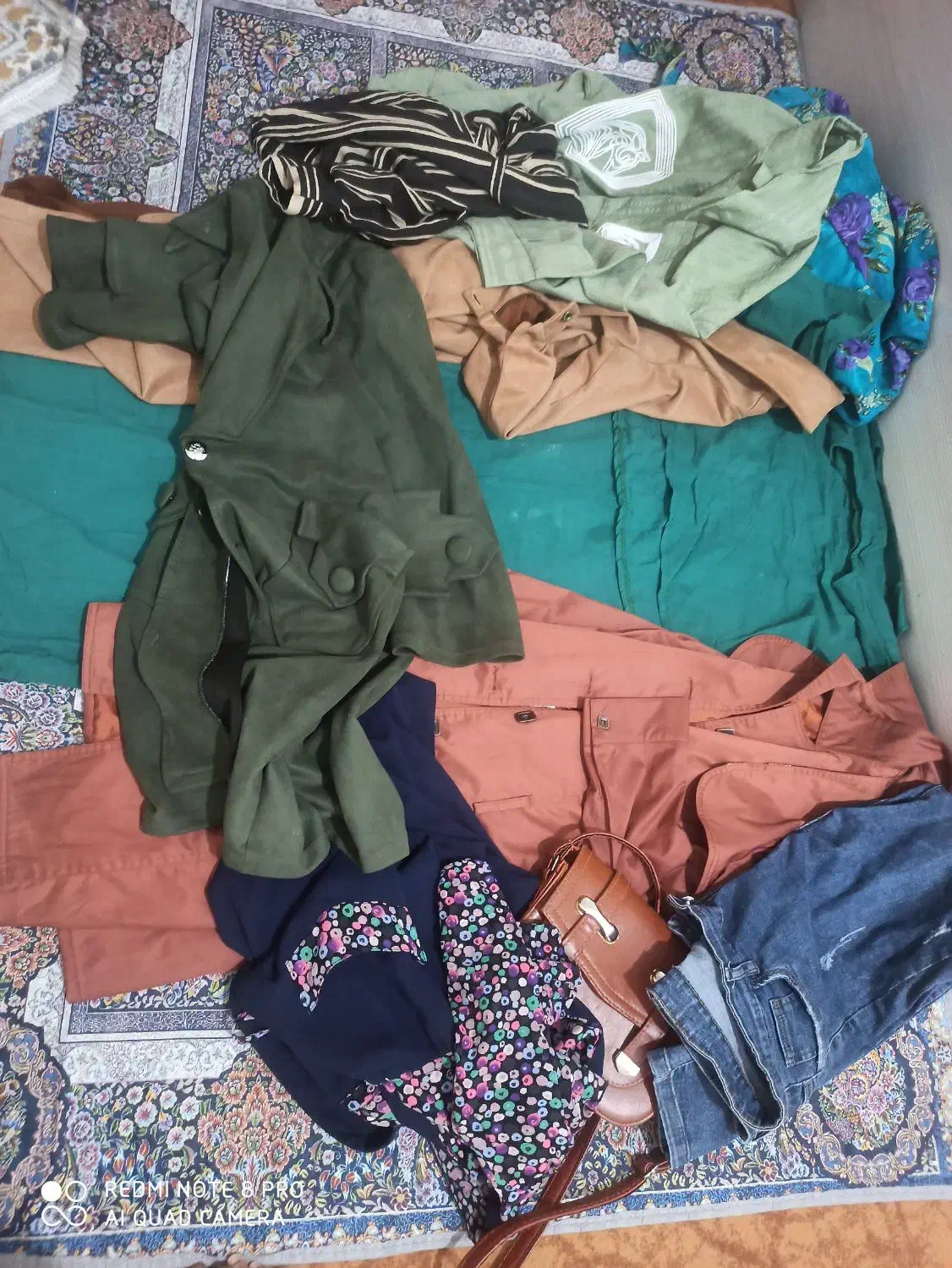 مانتو شلوار تونیک در حد نو|لباس|لردگان, |دیوار