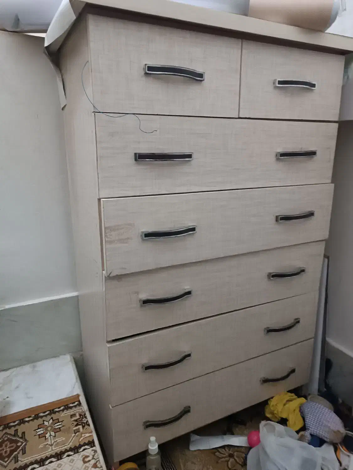 دراور ۵ کشو و دو کشوی کوچک|جاکفشی، کمد، دراور|تولم شهر, |دیوار