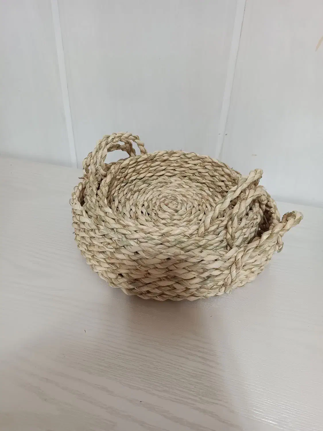 ست سه تیکه حصیری|صنایع دستی و سایر لوازم تزئینی|قم, چهل درخت|دیوار