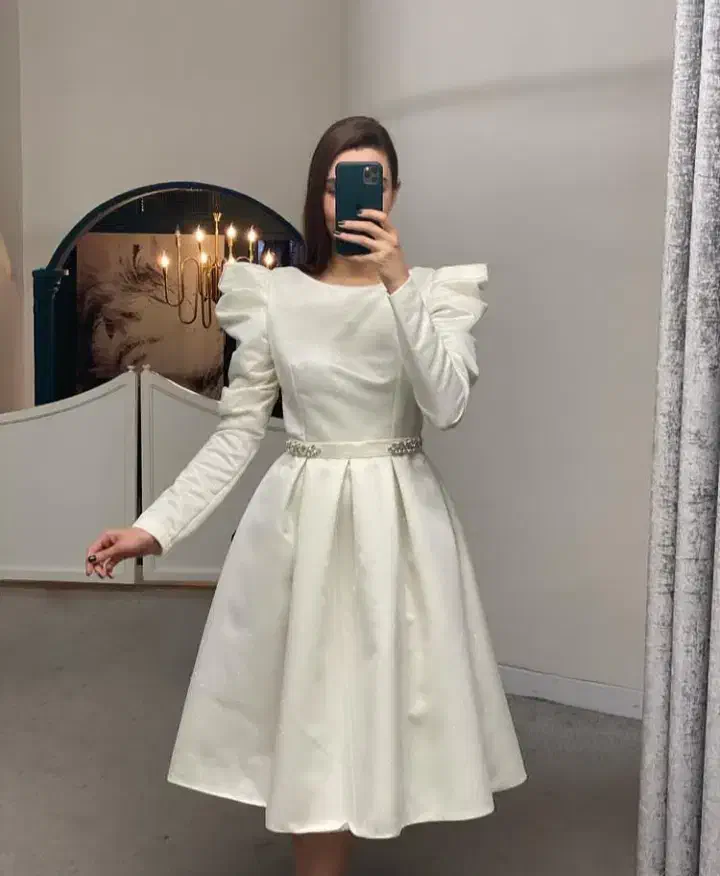 پیراهن مجلسی آستین پفی بسیار شیک .مزونی|لباس|تهران, مختاری|دیوار