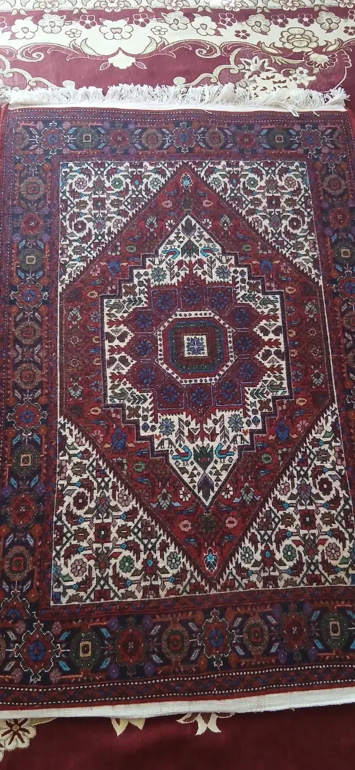 قالیچه ذرع و نیم یک جفت|فرش|ماهنشان, |دیوار