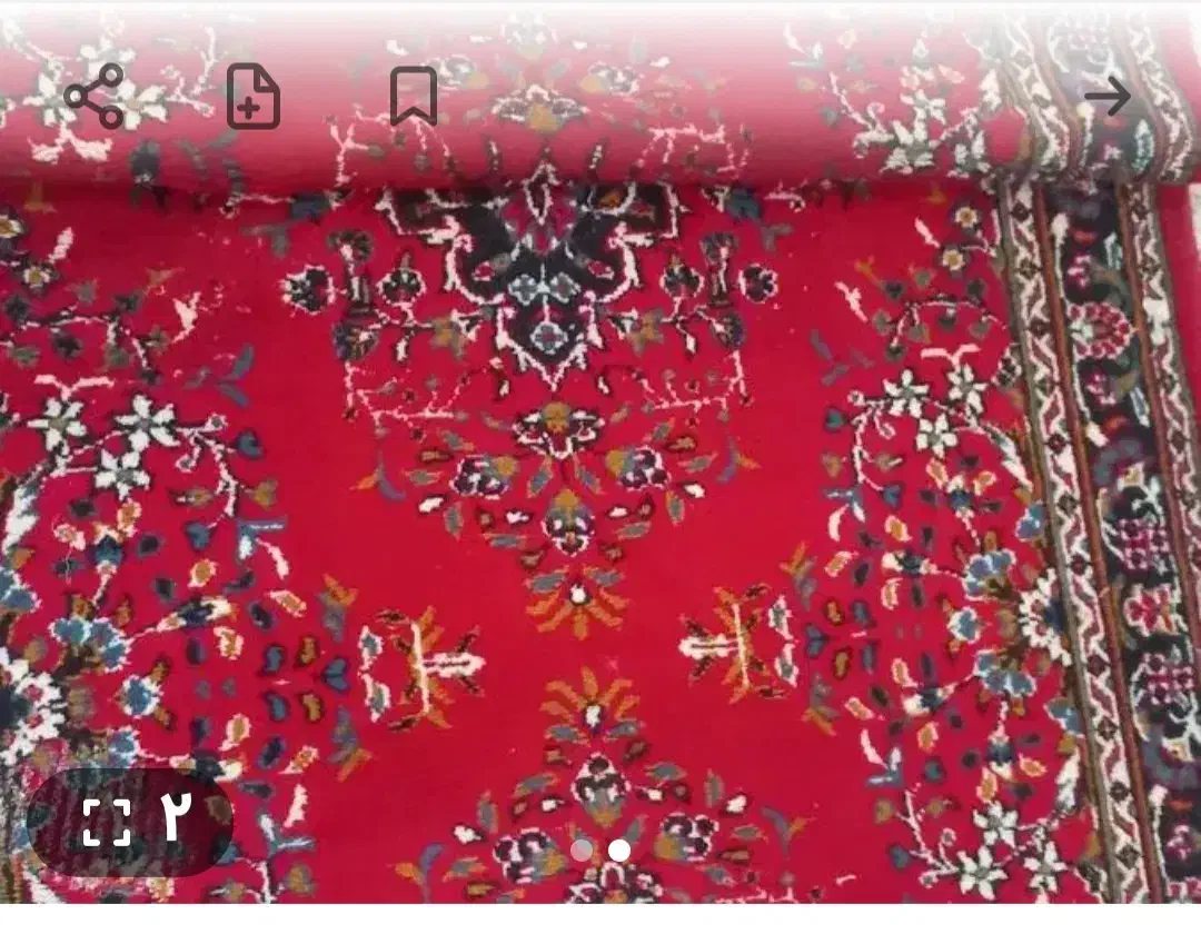 فروش دو تخته فرش ماشینی قرمز شش متری کاملا سالم|فرش|رشت, حمیدیان|دیوار