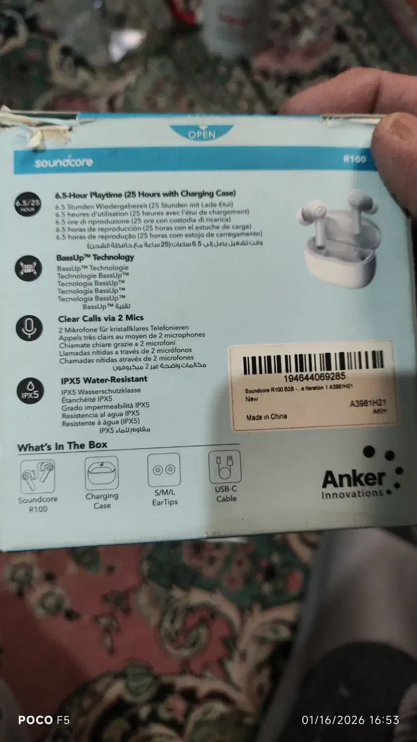 هنزفری ایرپاد انکر R100|لوازم جانبی موبایل و تبلت|تهران, سلسبیل شمالی|دیوار