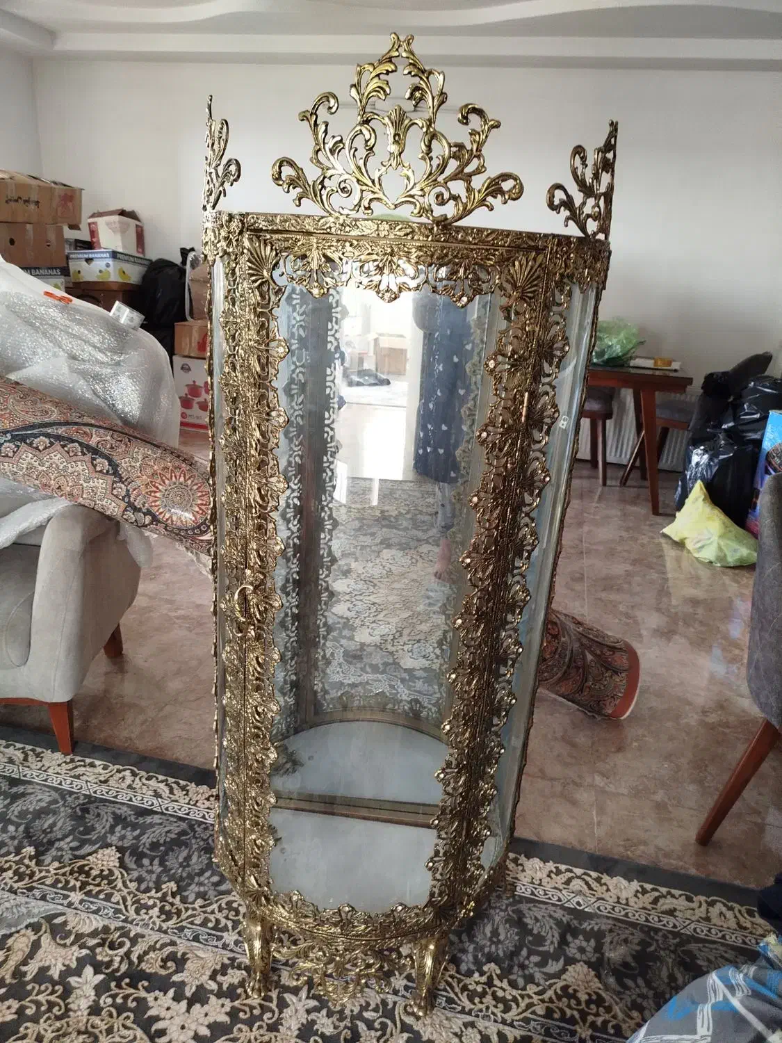 ویترین برنجی|بوفه، ویترین، کنسول|گرمسار, |دیوار