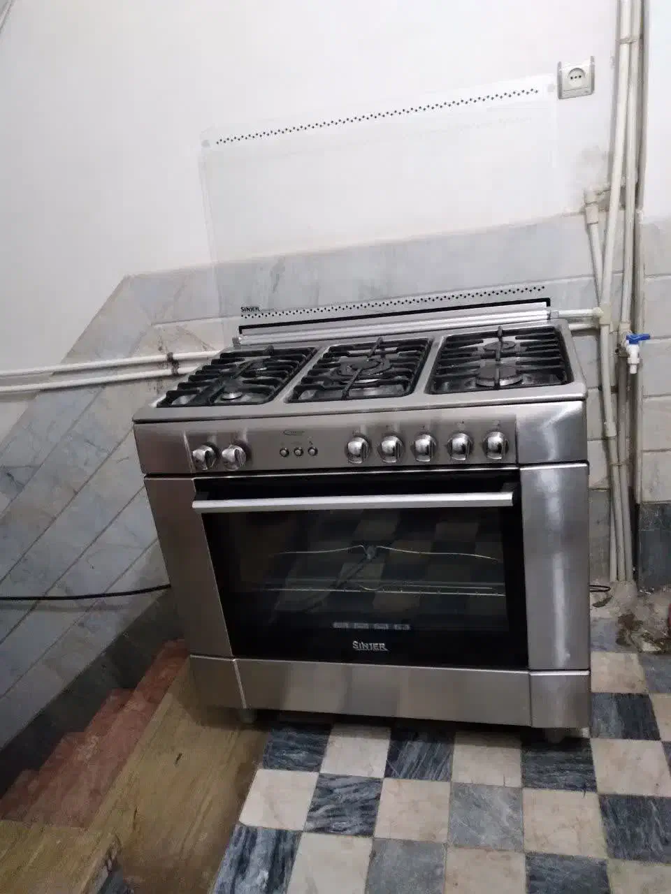 فرگاز  سینجر تمام استیل تمیز وسالم|اجاق گاز و لوازم برقی پخت‌وپز|قم, نخودی|دیوار