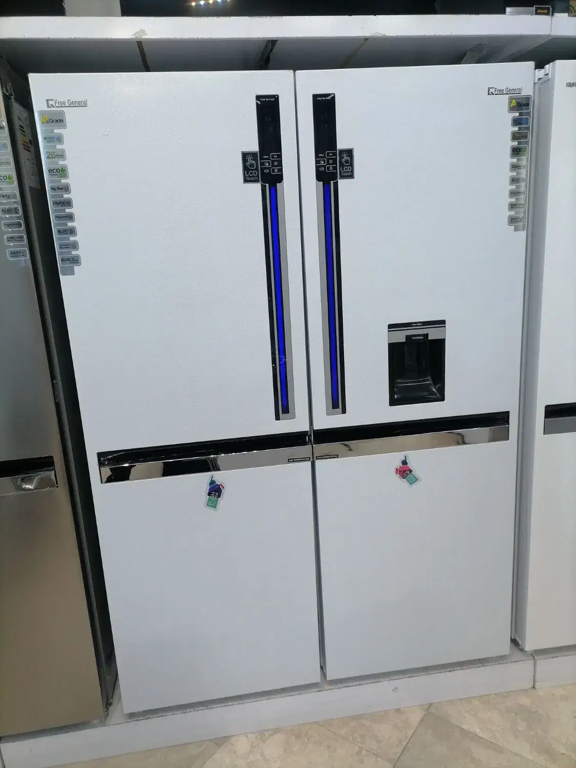 دوقلوسان استیل ایرانشرق اتومات وبرندفری جنرال ۸۲|یخچال و فریزر|ملکآباد, |دیوار