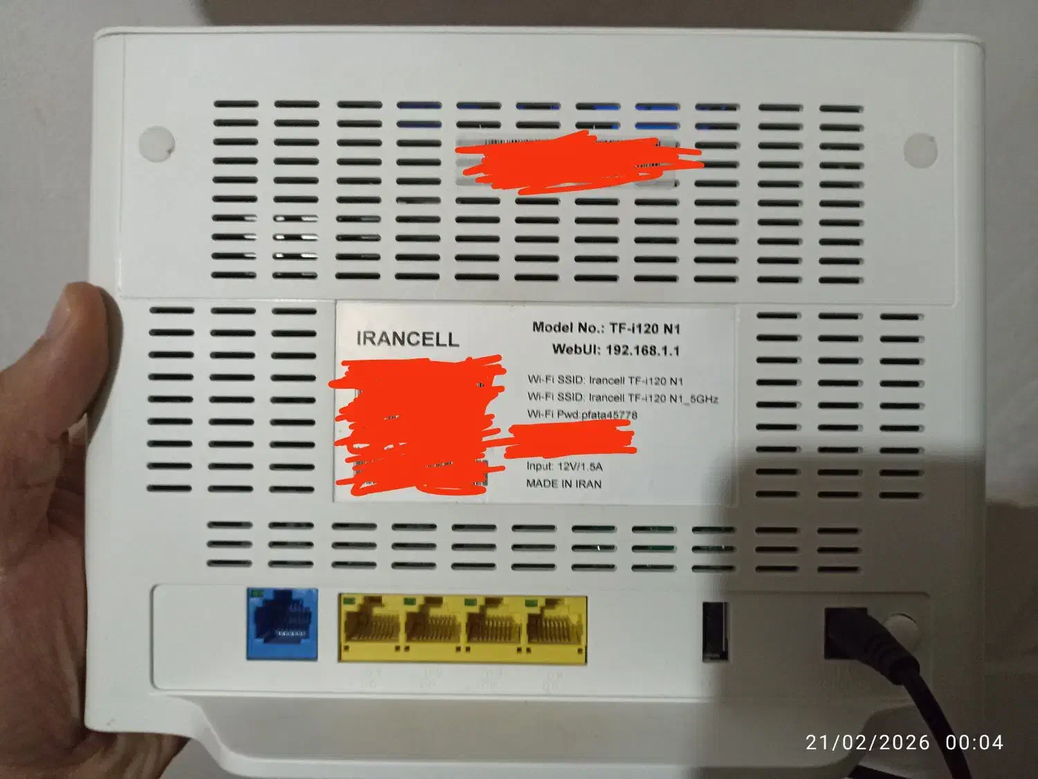 مودم TF I120 N1|مودم و تجهیزات شبکه|اصفهان, قلعه طبره|دیوار