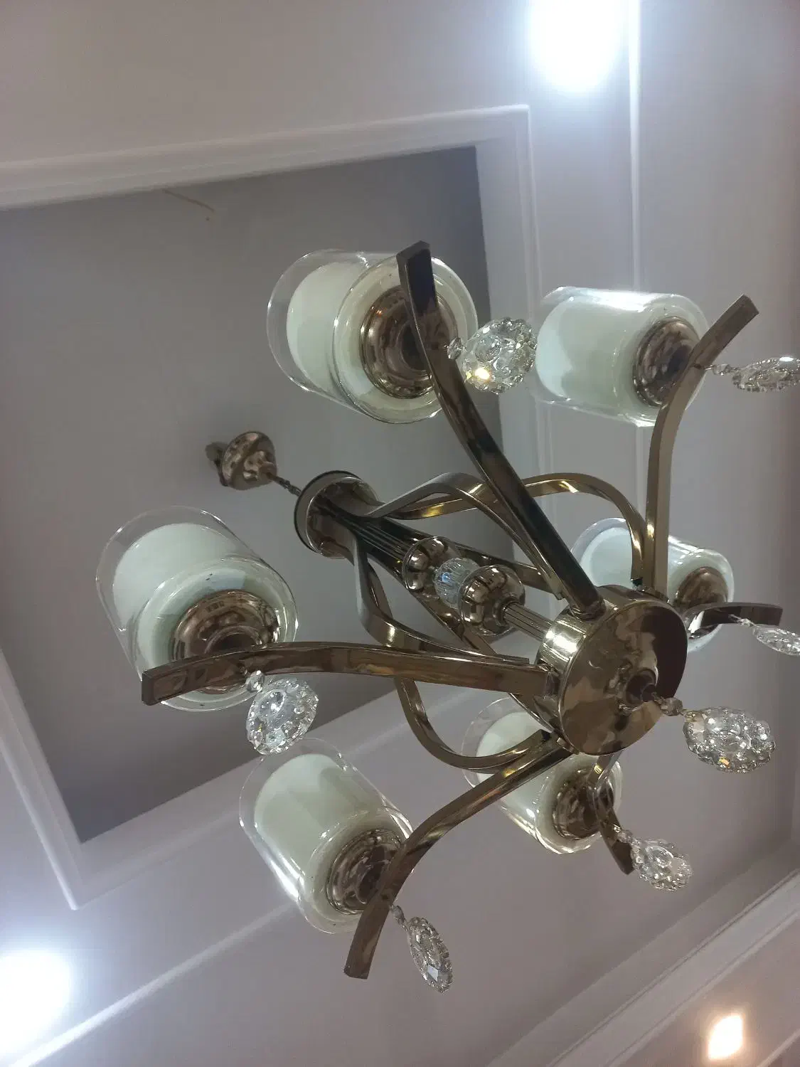 لوستر ۶شاخه|لوستر و چراغ آویز|بهارستان, |دیوار