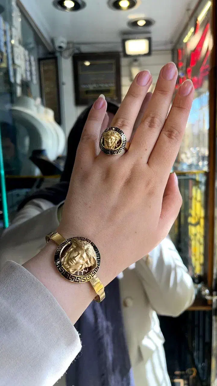 دستبند سایز یک 19.710 گرم انگشتر7.410 گرم|جواهرات|نیشابور, فردوسی جنوبی|دیوار