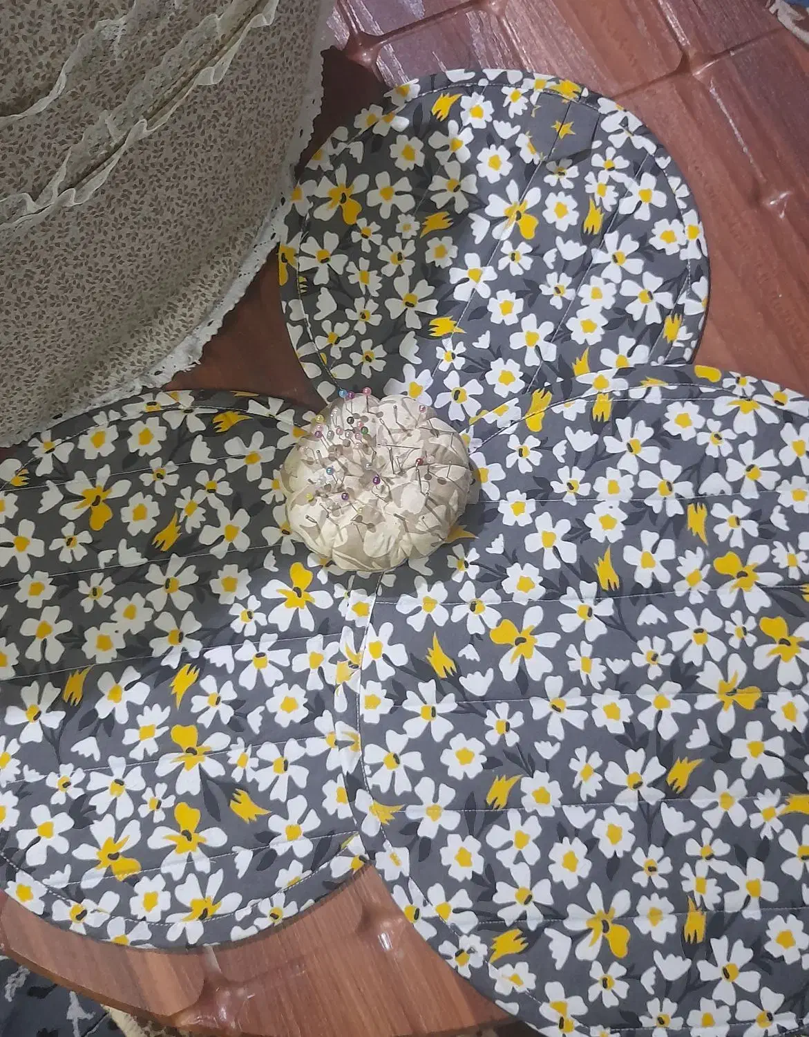 سرویس دمکنی کتان نخ با طرح دلخواه شما|سفره، حوله، دستمال آشپزخانه|قم, پردیسان|دیوار