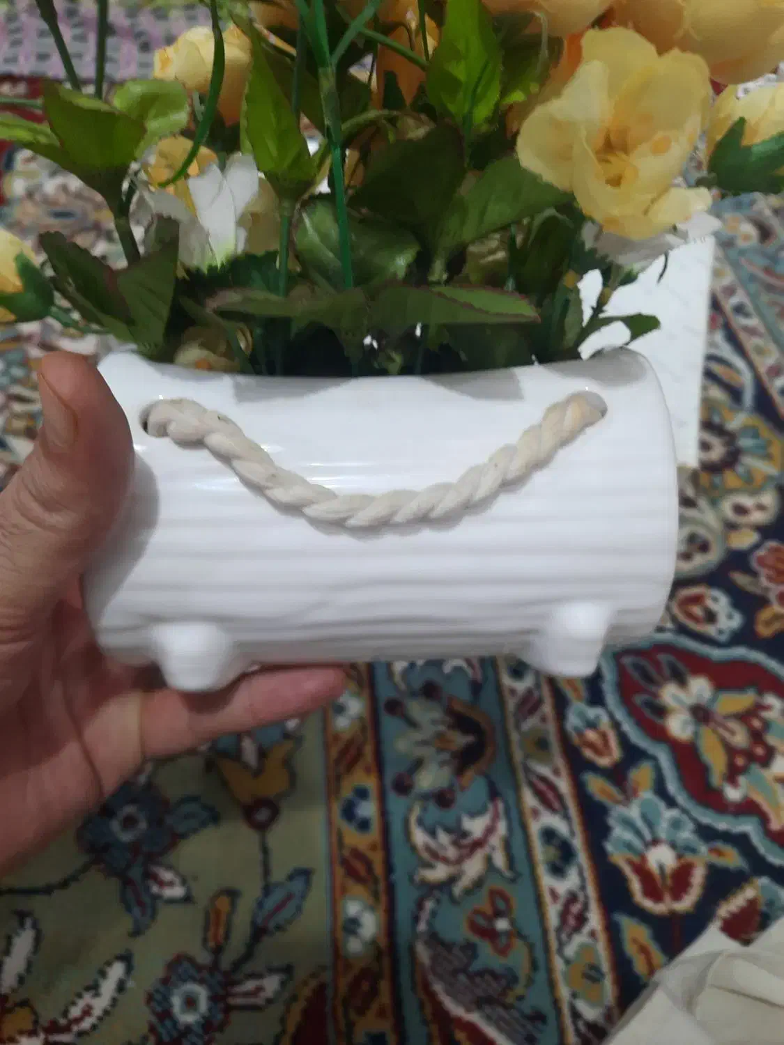 گلدون سفال|گل مصنوعی|اهواز, نادری|دیوار