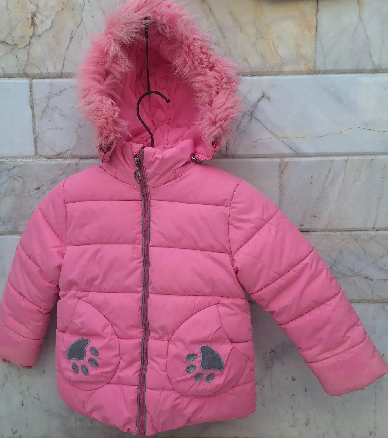 کاپشن دخترانه کلاهدار|کفش و لباس بچه|قم, وادی السلام|دیوار