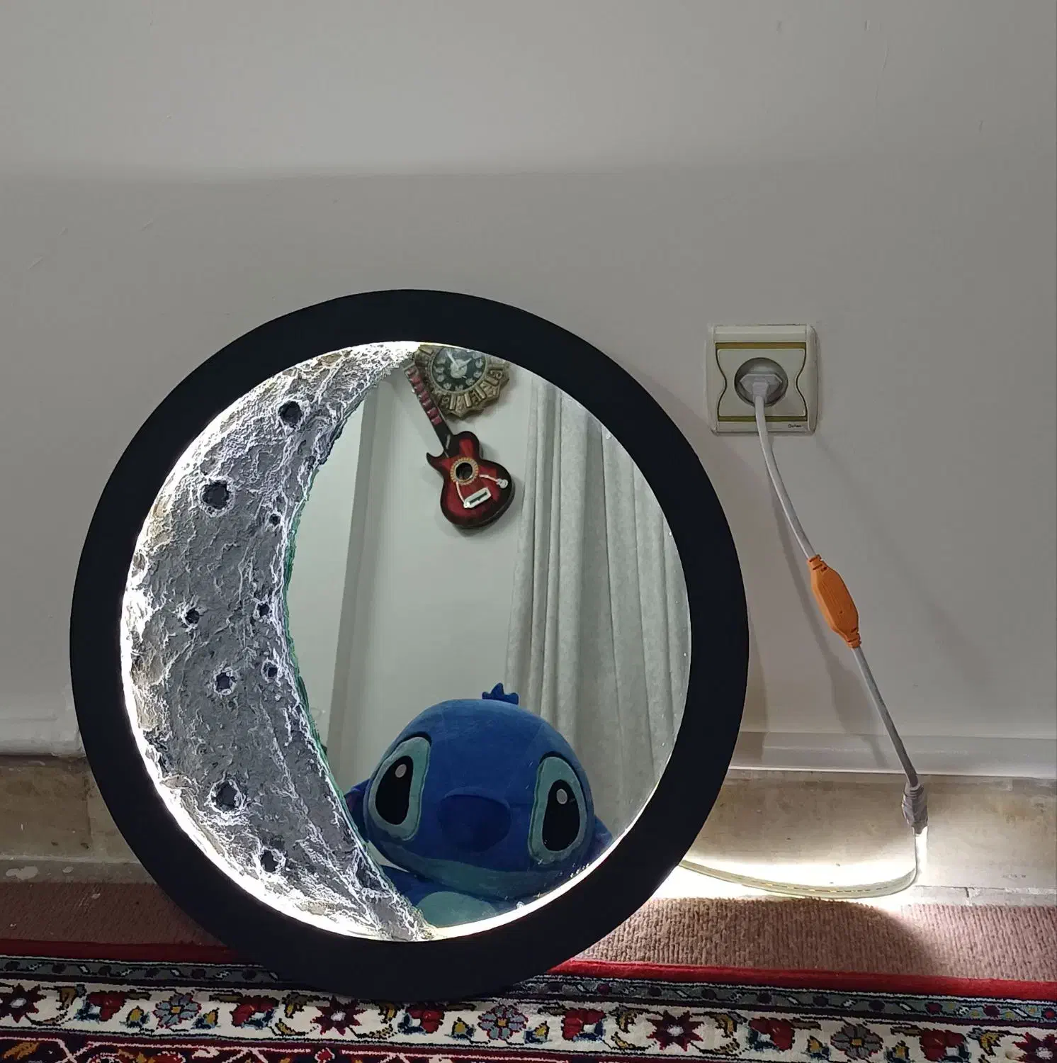 تابلو آینه ماه دست ساز چراغ دار|صنایع دستی و سایر لوازم تزئینی|تهران, تختی|دیوار