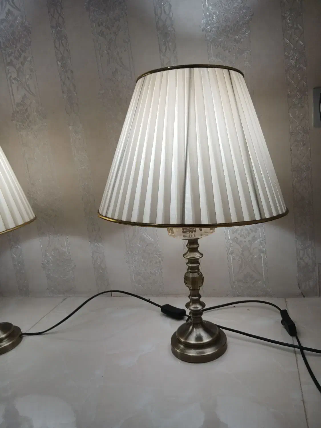 آباژور دکوری شامپاینی تکی هم فروخته|چراغ خواب و آباژور|اردبیل, |دیوار